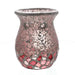Mosaic - Powder Pink Kaleidoscope Crackle - Tealight Burners