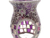 Mosaic - Dark & Light Purple Kaleidoscope Crackle - Tealight Burners