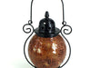 Mosaic - Amber Crackle - Tealight Lanterns