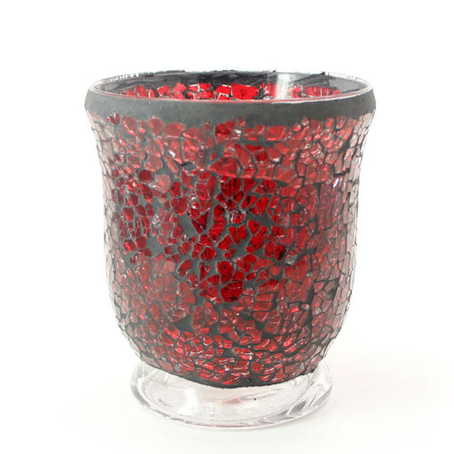 Mosaic - Red Crackle - Hurricane - Large