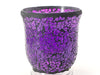 Mosaic - Dark Purple Crackle - Hurricane - Large