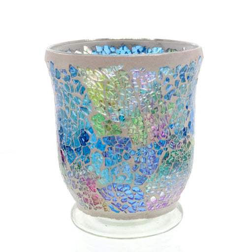 Mosaic - Sparkling Rainbow Crackle - Hurricane - Large