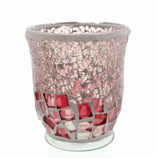 Mosaic - Powder Pink Kaleidoscope Crackle - Hurricane - Large