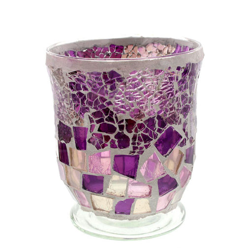 Mosaic - Dark & Light Purple Kaleidoscope Crackle - Hurricane - Large