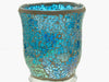 Mosaic - Aqua Azure Crackle - Hurricane - Large