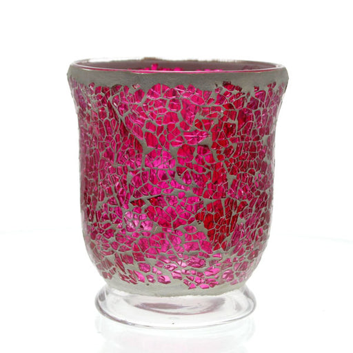 Mosaic - Pink Crackle - Hurricane - Large