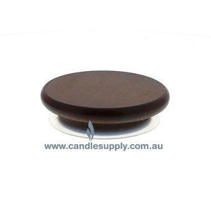  Candela Metro Lids - Dark Walnut - Medium by Candle Supply sold by Candle Supply