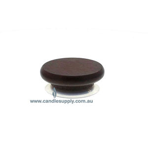  Candela Metro Lids - Dark Walnut - Small by Candle Supply sold by Candle Supply
