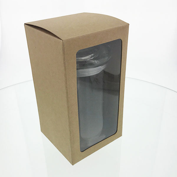 Fiesta - Gift Box - MEDIUM - NATURAL - PVC WINDOW