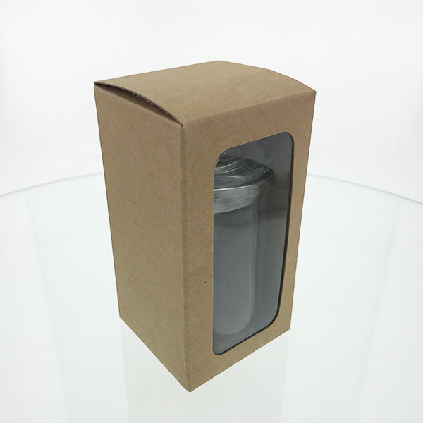 Fiesta - Gift Box - SMALL - NATURAL - PVC WINDOW