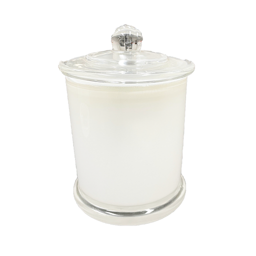  Candela Metro Jars - Opaque White - Knob Lid - Large by Candle Supply sold by Candle Supply
