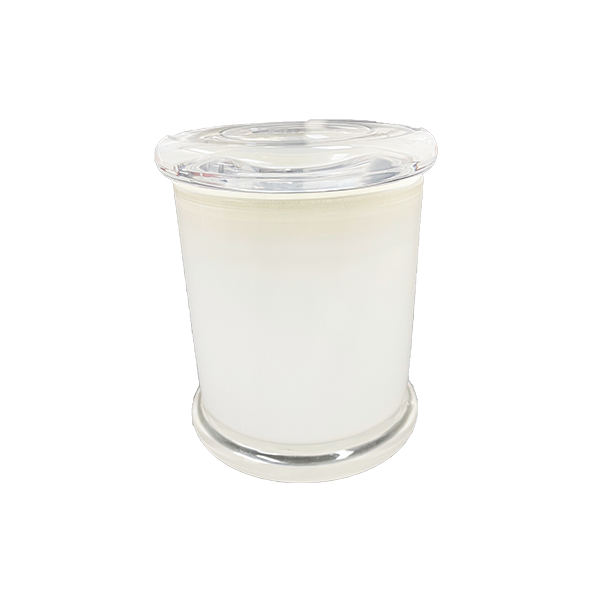 Candela Metro Jars - Opaque White - Flat Lid - Medium