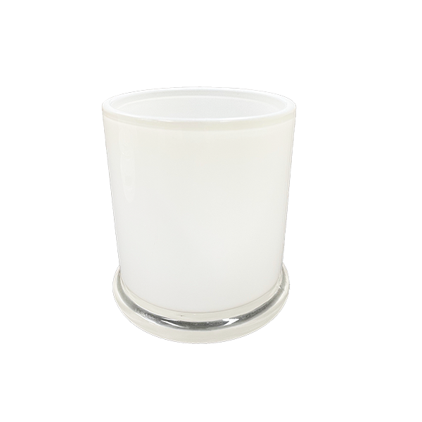 Candela Metro Jars - Opaque White - No Lid - Medium