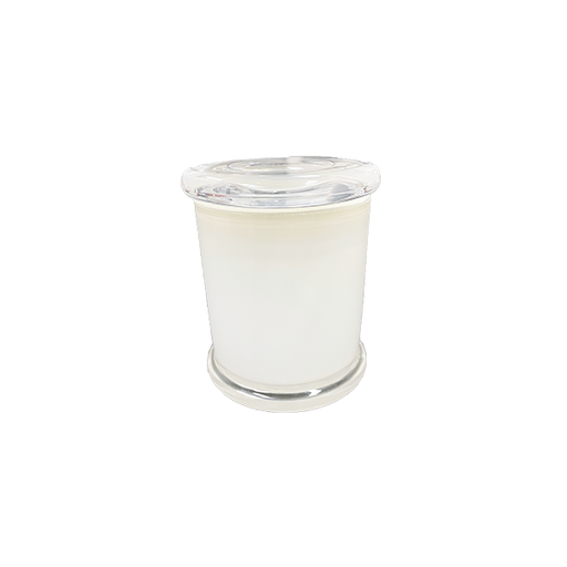 Candela Metro Jars - Opaque White - Flat Lid - Small