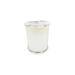 Candela Metro Jars - Opaque White - Flat Lid - Small