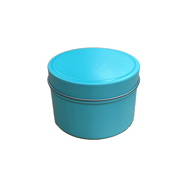 Travel Tins 6oz Tiffany Blue Seamless with Solid Lid — Candle Supply