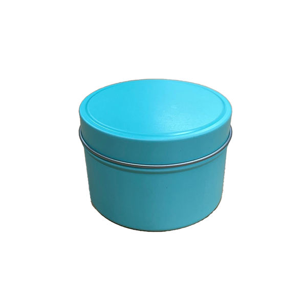 Travel Tins - 6oz - Tiffany Blue - Seamless with Solid Lid