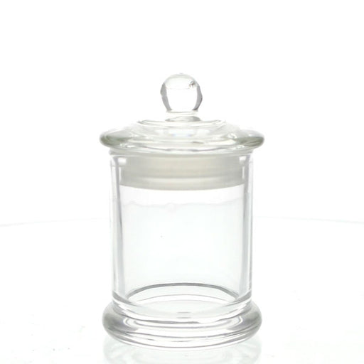 Candela Metro Jars - Clear Glass - Knob Lid - Small