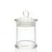 Candela Metro Jars - Clear Glass - Knob Lid - Small