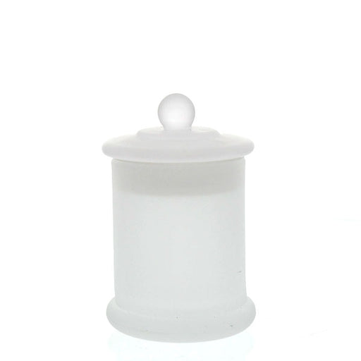 Candela Metro Jars - Frosted Glass - Knob Lid - Small