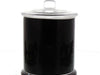  Candela Metro Jars - Opaque Black - Knob Lid - Large by Candle Supply sold by Candle Supply