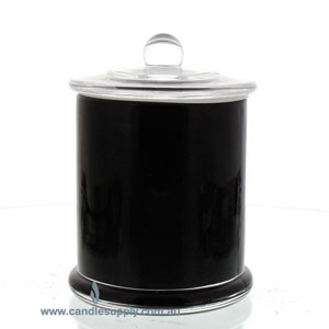  Candela Metro Jars - Opaque Black - Knob Lid - Large by Candle Supply sold by Candle Supply