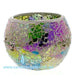 Mosaic - Soft Green & Purple Crackle - Large