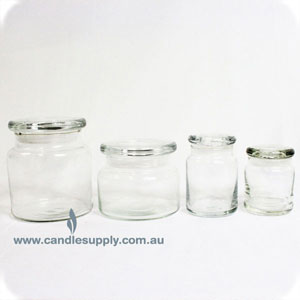 Apothecary Jars - Clear Glass - Medium Tall