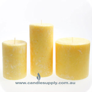 Pillar Candle - Crisp Lemon - Large