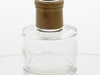 Glass Diffuser Bottle 125ml - Round with Wood Cap and Metal Insert