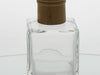 Glass Diffuser Bottle - 125ml - Square with Wood Cap and Metal Insert