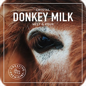 Melt and Pour Soap Base - Crystal - Donkey Milk