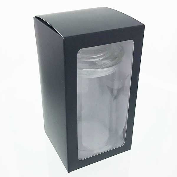Fiesta - Gift Box - LARGE - BLACK - PVC WINDOW