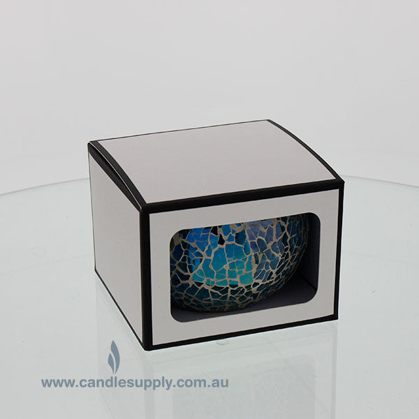 Mosaic - Gift Box - SMALL - WHITE/BLACK - WINDOW