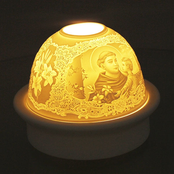 Luminous Saint Anthony - White Porcelain LED Night Light