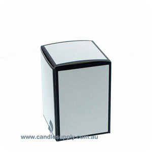 Candela Metro - FLAT Lid - Gift Box - Small - WHITE/BLACK