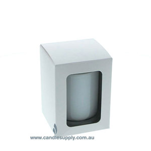 Candela Metro - FLAT Lid - Gift Box - Small - WHITE - WINDOW