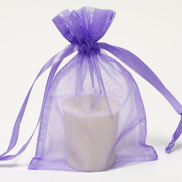 Organza Bags - Lavender - Medium - 150mmL x 100mmW