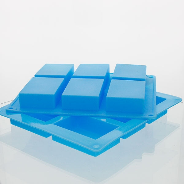 Silicone Soap Mould – 6 Cavity - Rectangle