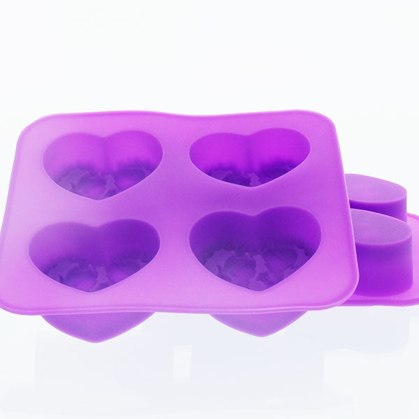 Silicone Soap Mould – 4 Cavity - Young Hearts