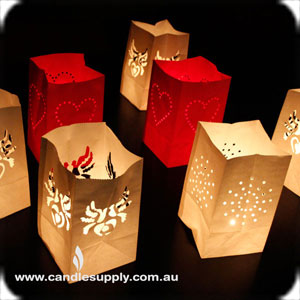 Sky Lantern - Luna Nights - Heart - Red Paper Lantern