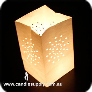 Sky Lantern - Luna Nights - Fireworks - White Paper Lantern