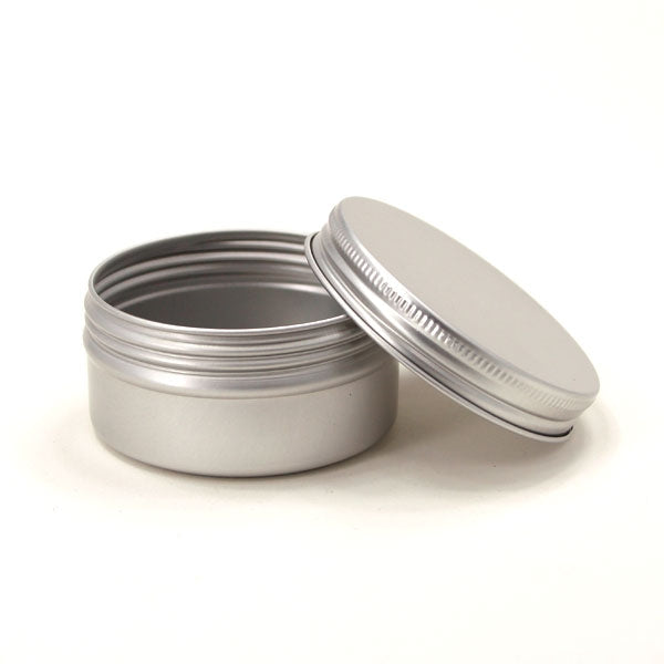 Screw Top Tins - Silver - Seamless Aluminium - Small