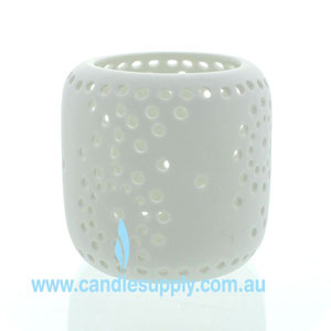 Summer Nights - White Porcelain Tealight Holder